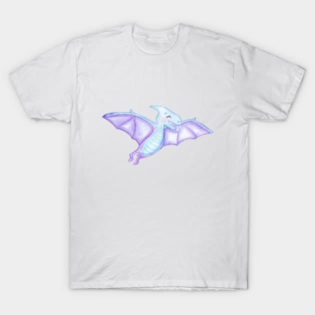 Cute Pterodactyl T-Shirt by DreamLoudArt